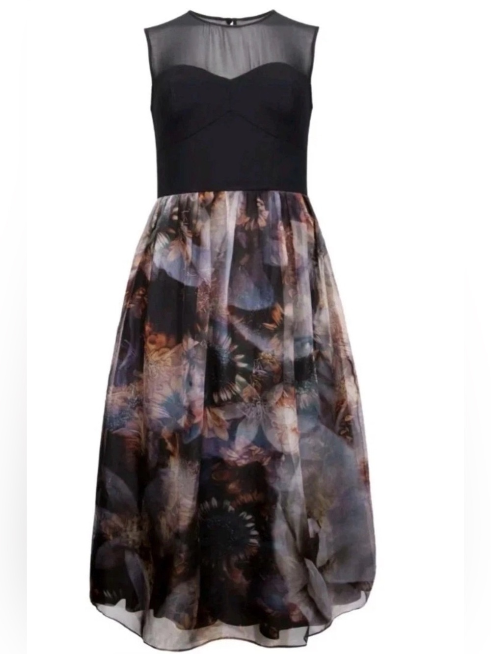 Ted Baker Karmyn Blooms of Enchantment Midi Dress Size 2